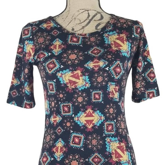 LulaRoe Aztec Print Julia Dress ~ Size XS/Extra Small - Picture 6 of 8